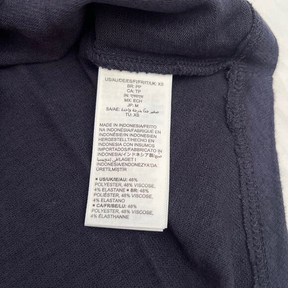 Daily ritual Women Cozy Standard-fit long Sleeve Shirttail Hem Crewneck Shirt XS - Picture 8 of 9